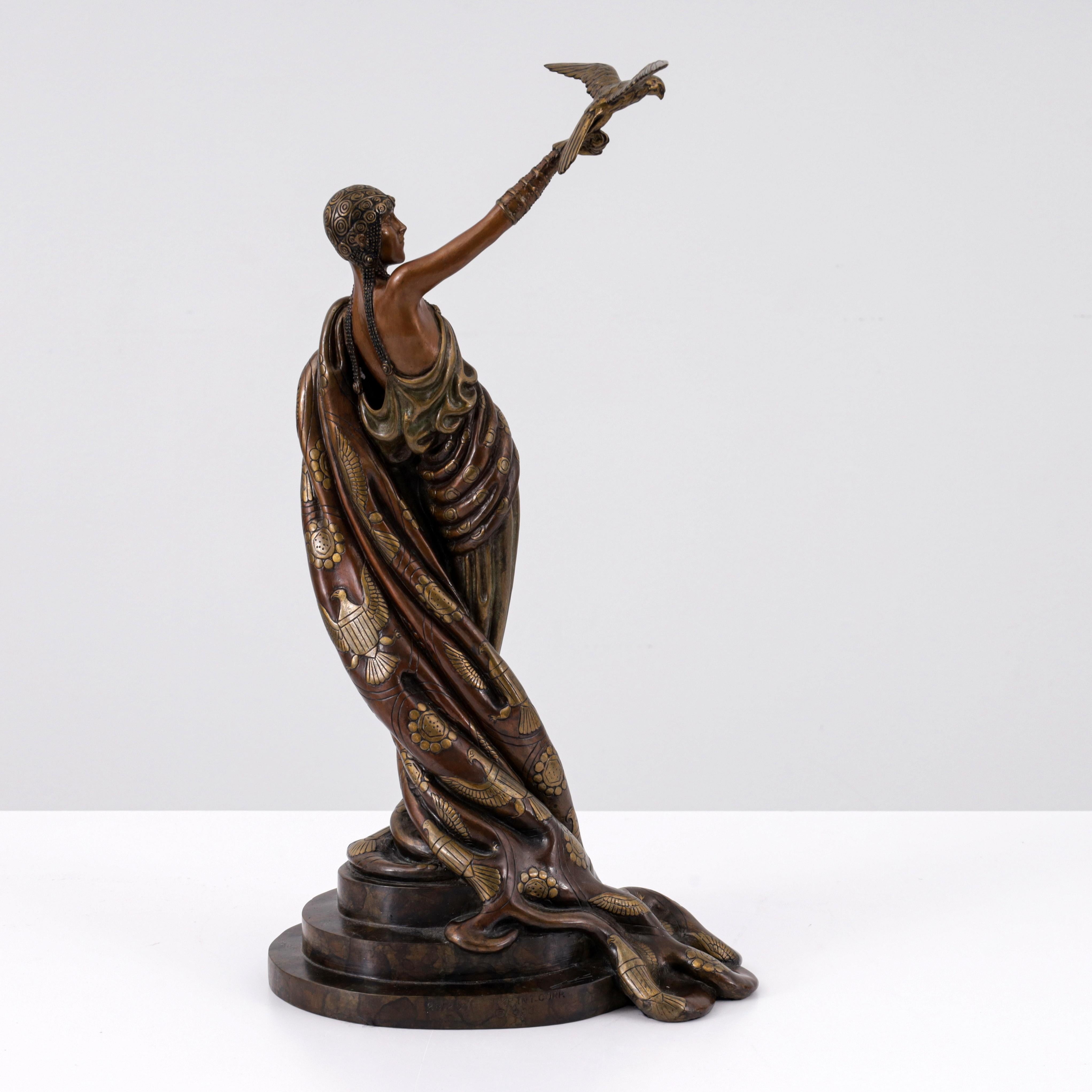 Erte - Romain de Tirtoff - VICTOIRE Scultura in bronzo, 18.25 