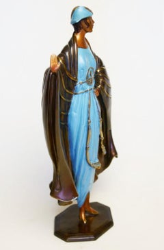 ERTE 'RUE DE LA PAIX' SCULTURA IN BRONZO FIRMATA E NUMERATA