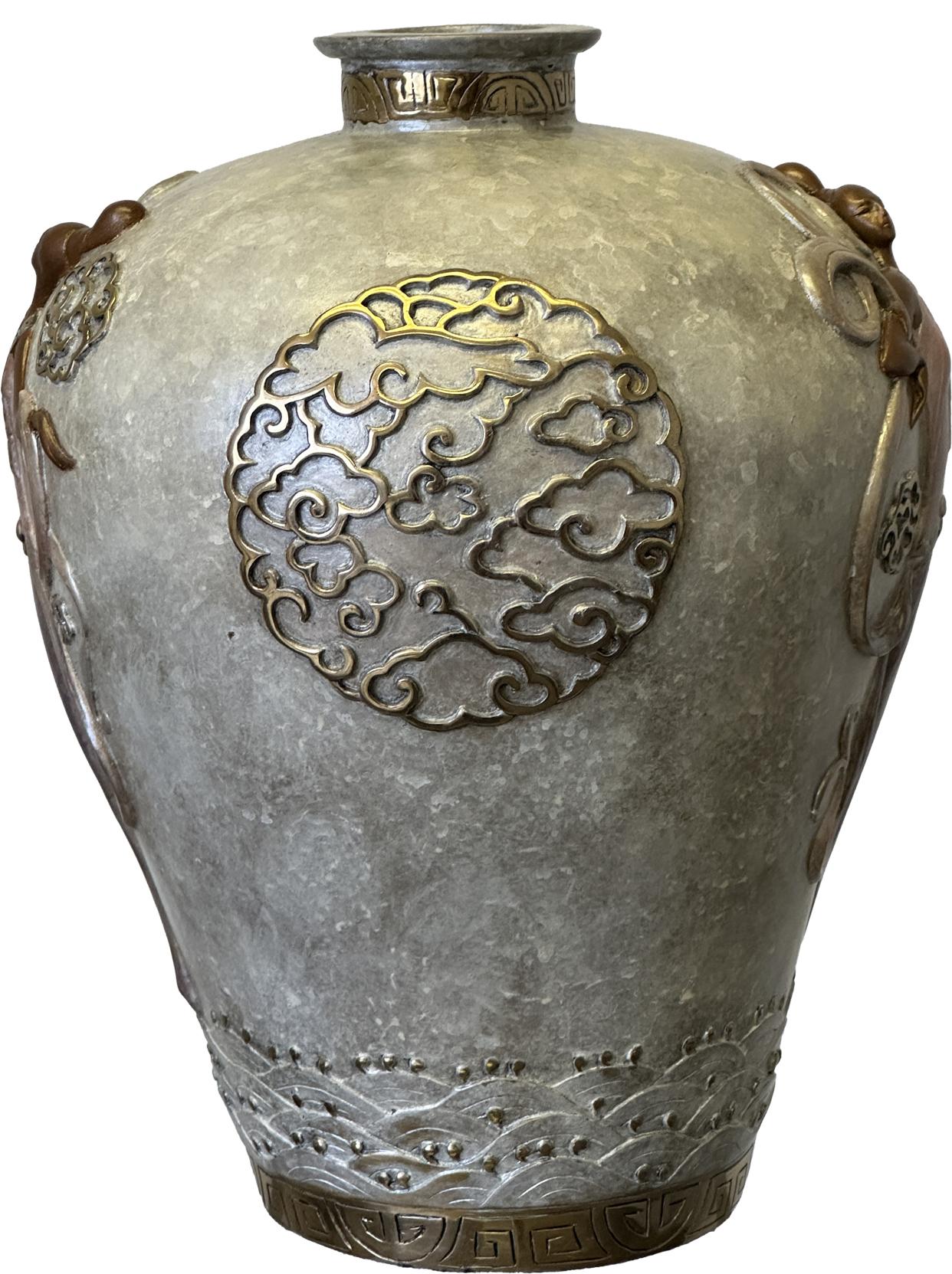 Orientalische Mystery Objets de Arte Bronze Vase  Limitierte Auflage (Art nouveau), Sculpture, von Erte - Romain de Tirtoff