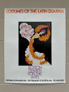 Erté (Romain de Tirtoff) Costumes of the Latin Quarter, Signed Exhibition Poster