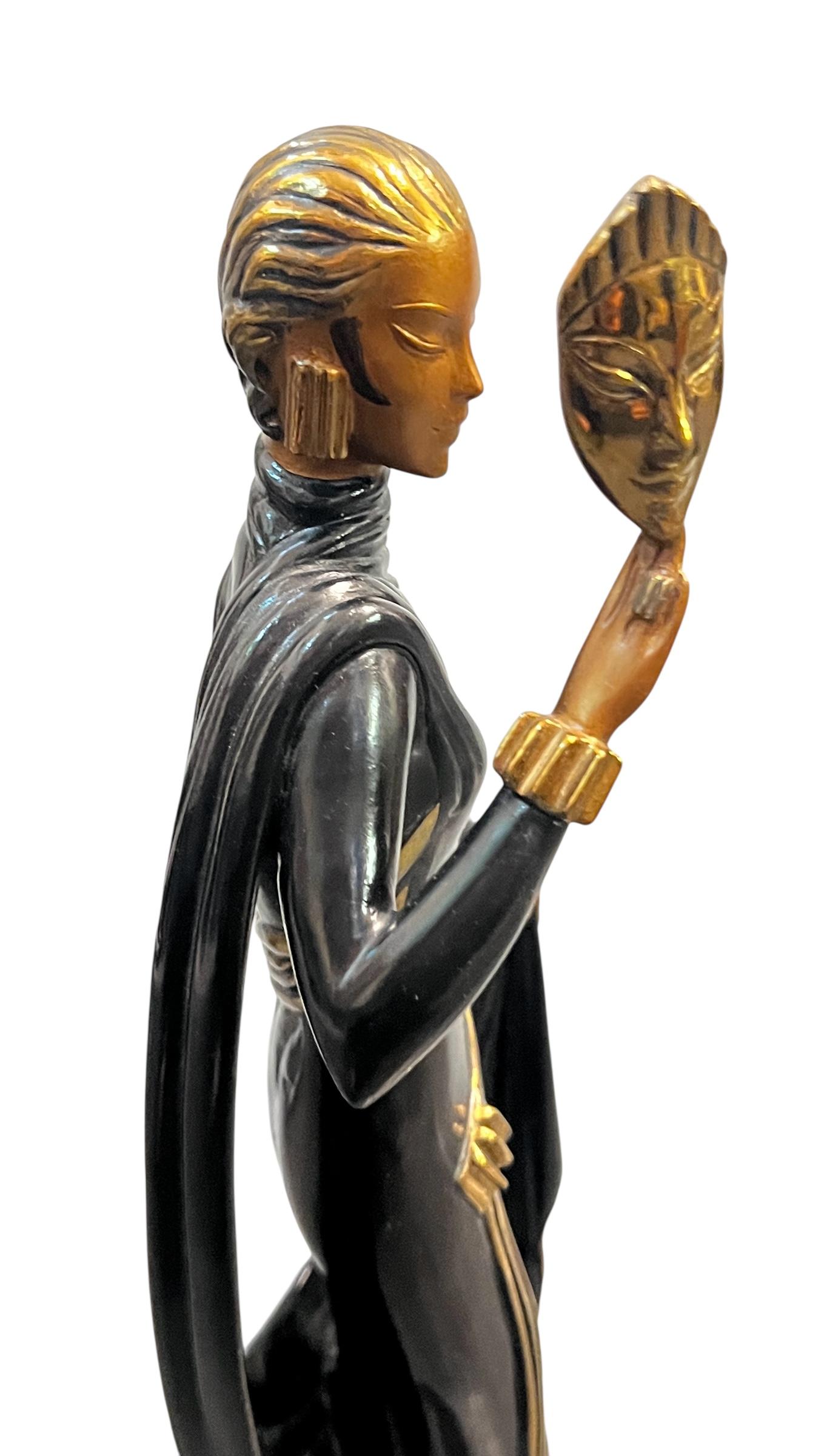 Erte - Romain de Tirtoff, Sculpture en bronze 