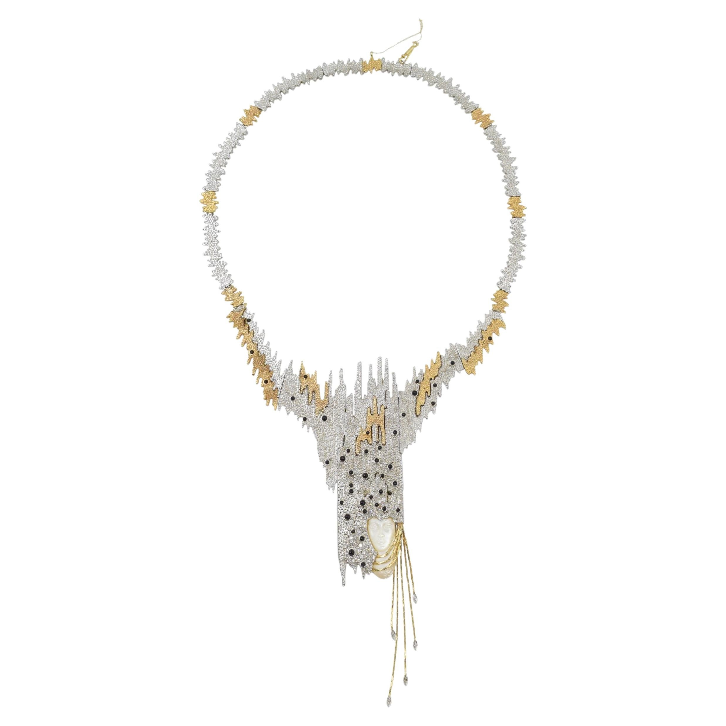 Erté (Romain De Tirtoff) LTD-Edition "Sophistication" Halskette/Brosche im Angebot