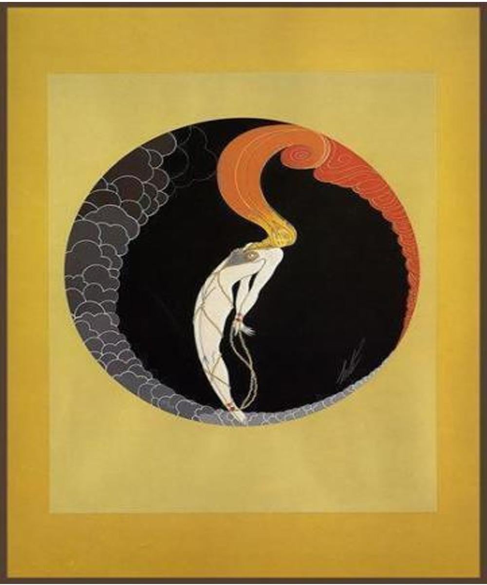 Erte L'Amour Hand signed and numbered serigraph in Mint Condition - Print by Erté