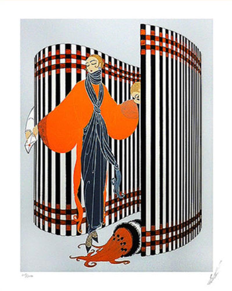 ERTE SERIGRAPH COQUETTE SIGNED AND NUMBERED Serigraph - Print by Erté