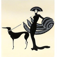 ERTE SERIGRAPH SYMPHONY IN BLACK  PENCIL SIGNED AND NUMBERED