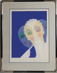 Three Faces, Art Deco Serigraph by Erte