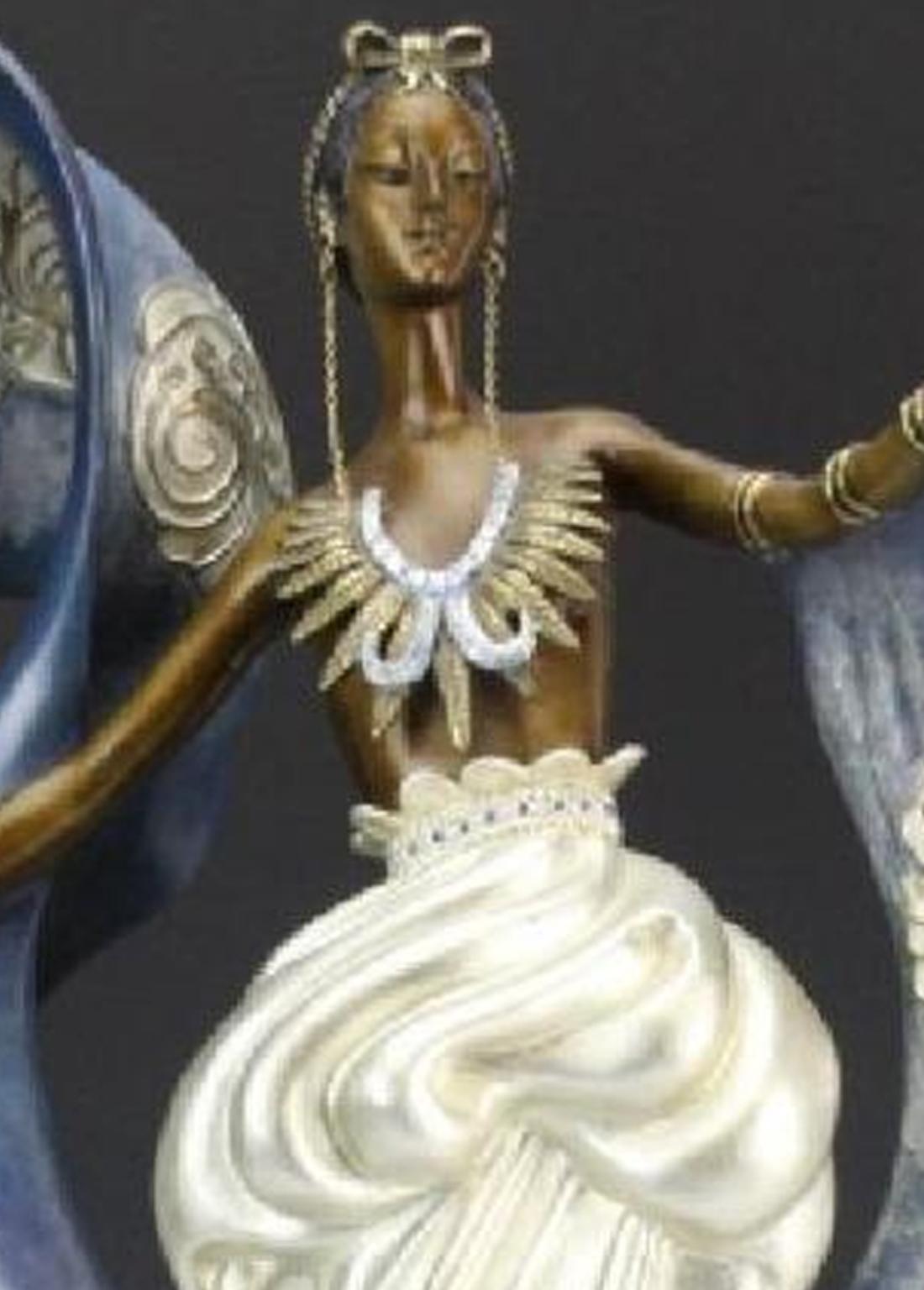 ERTE-Skulptur Traummädchen, signiert und nummeriert aus Bronze – Sculpture von Erté