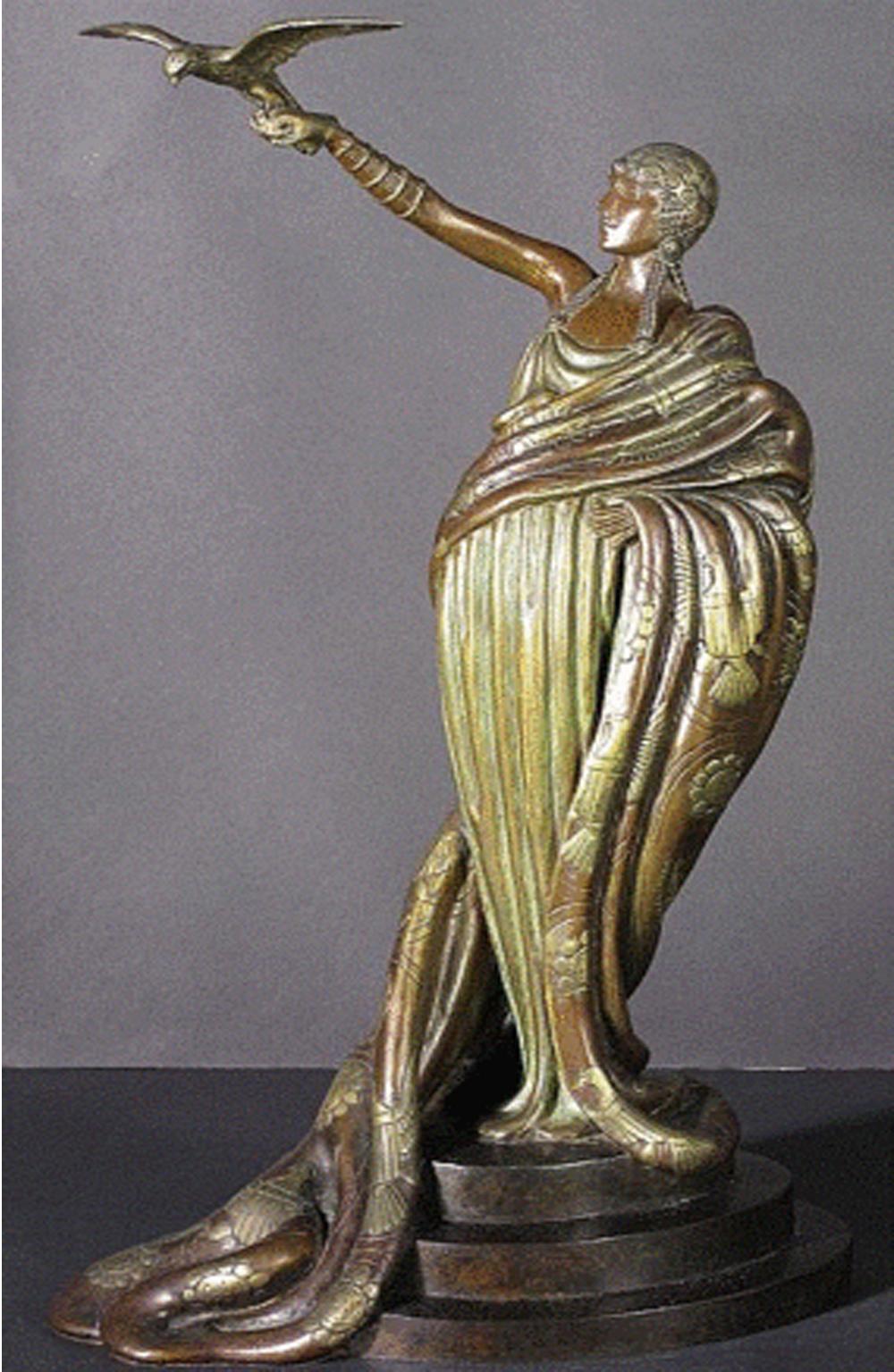 Erté Figurative Sculpture - Erte "Victoire " Bronze Sculpture signed and numbered RETAIL- $35, 000