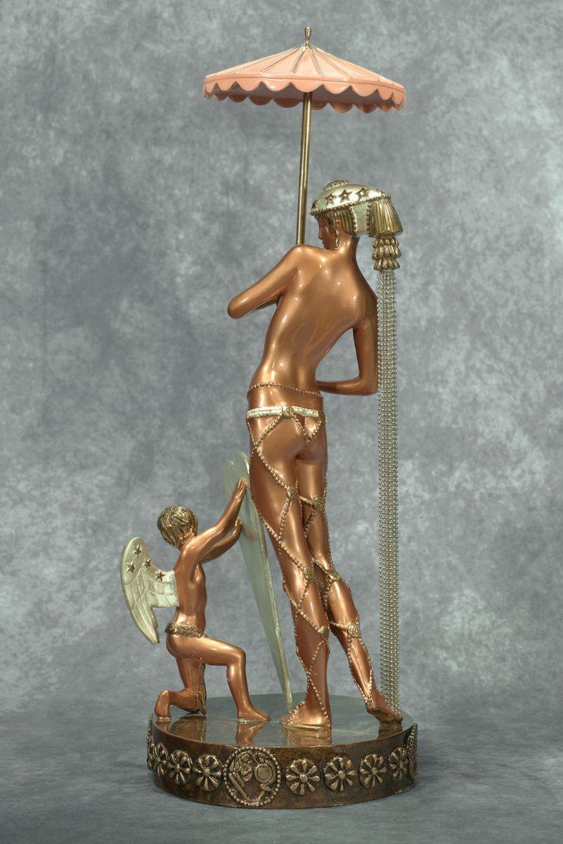 Hélène de Troie - Art déco Sculpture par Erté