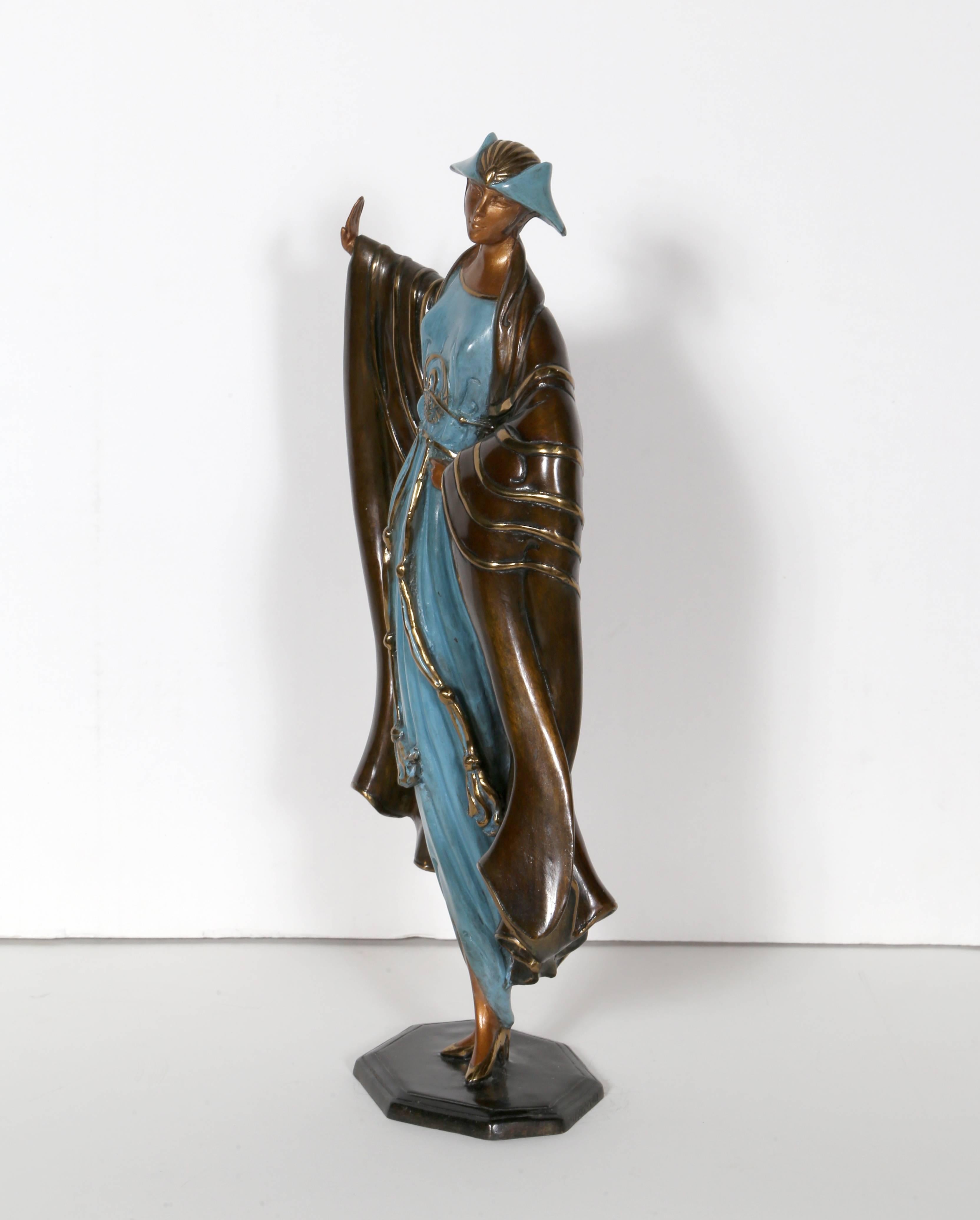 Rue de la Paix, Bronze Art Deco Sculpture by Erte 1