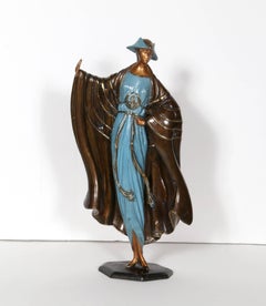 Rue de la Paix, Bronze Art Deco Sculpture by Erte