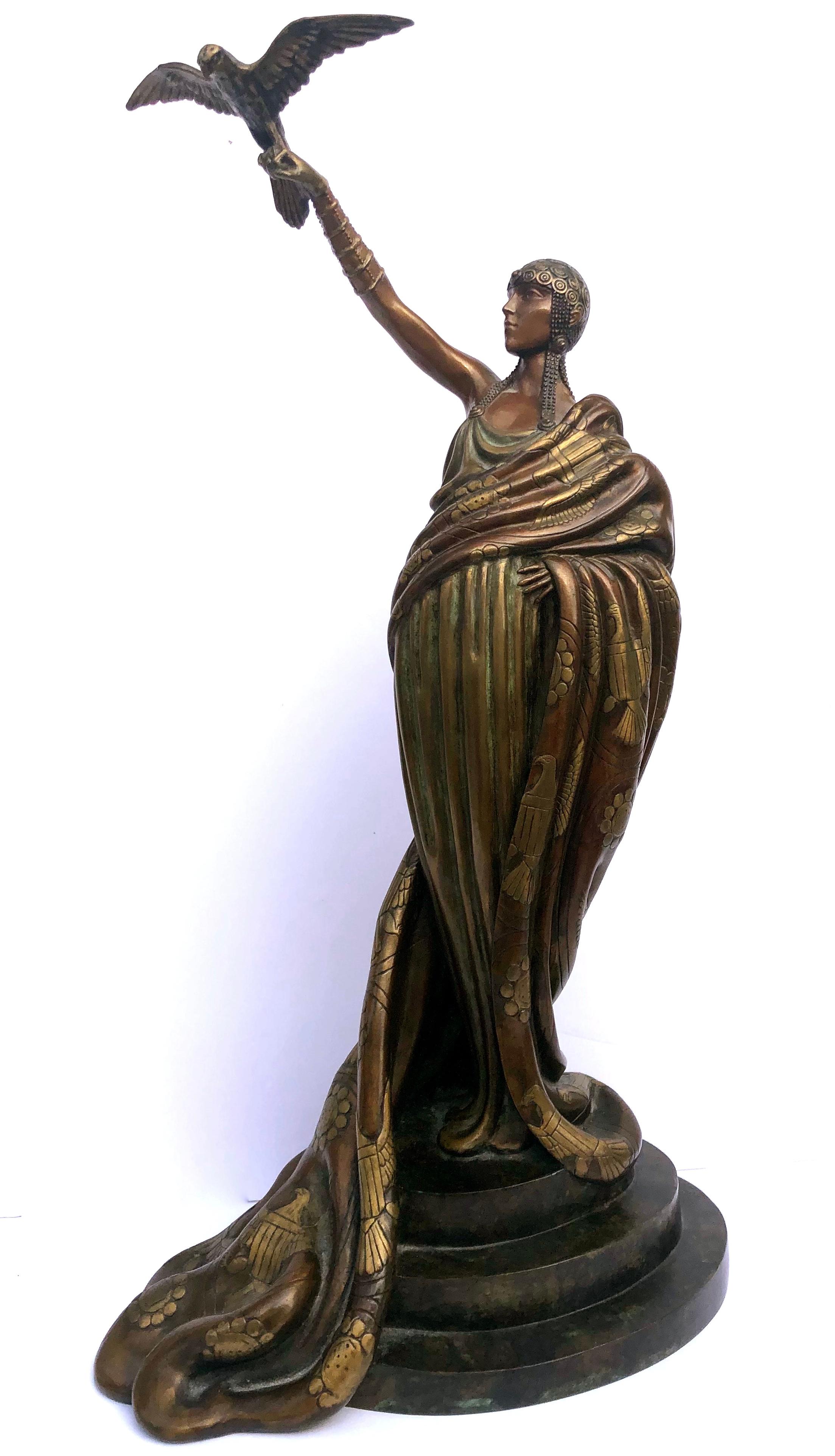 Erté Figurative Sculpture - Victoire Bronze Sculpture