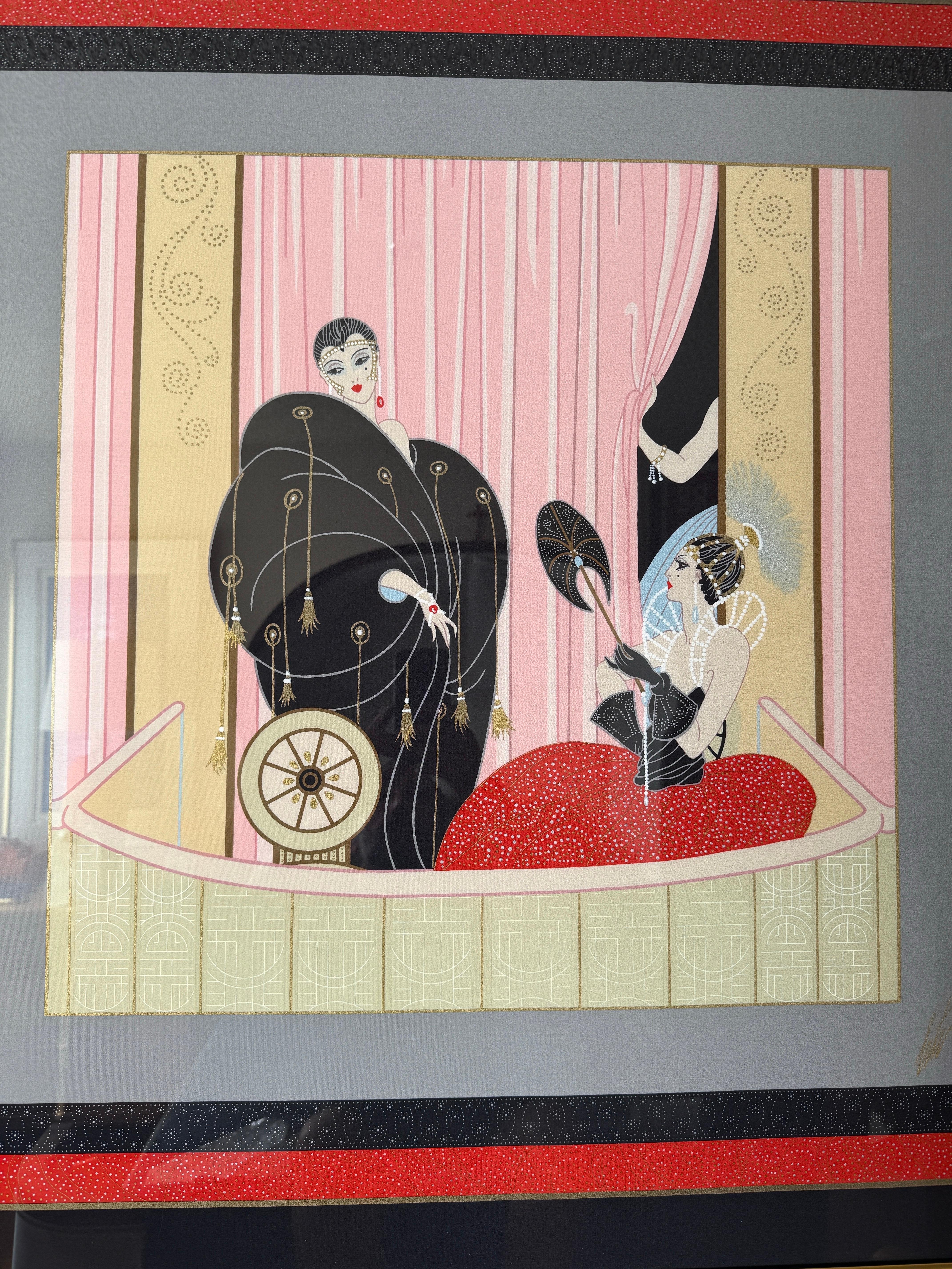 ERTE Siebdruck im Zustand „Gut“ im Angebot in North Hollywood, CA