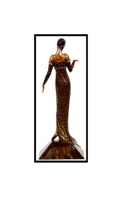 $22, 000 ERTE Signed BRONZE Sculpture JULIETTA Original LARGE Art antique Female