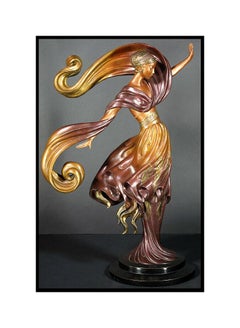 $25, 000 ERTE Signed BRONZE Sculpture FLAMES OF LOVE Original Art antique Female