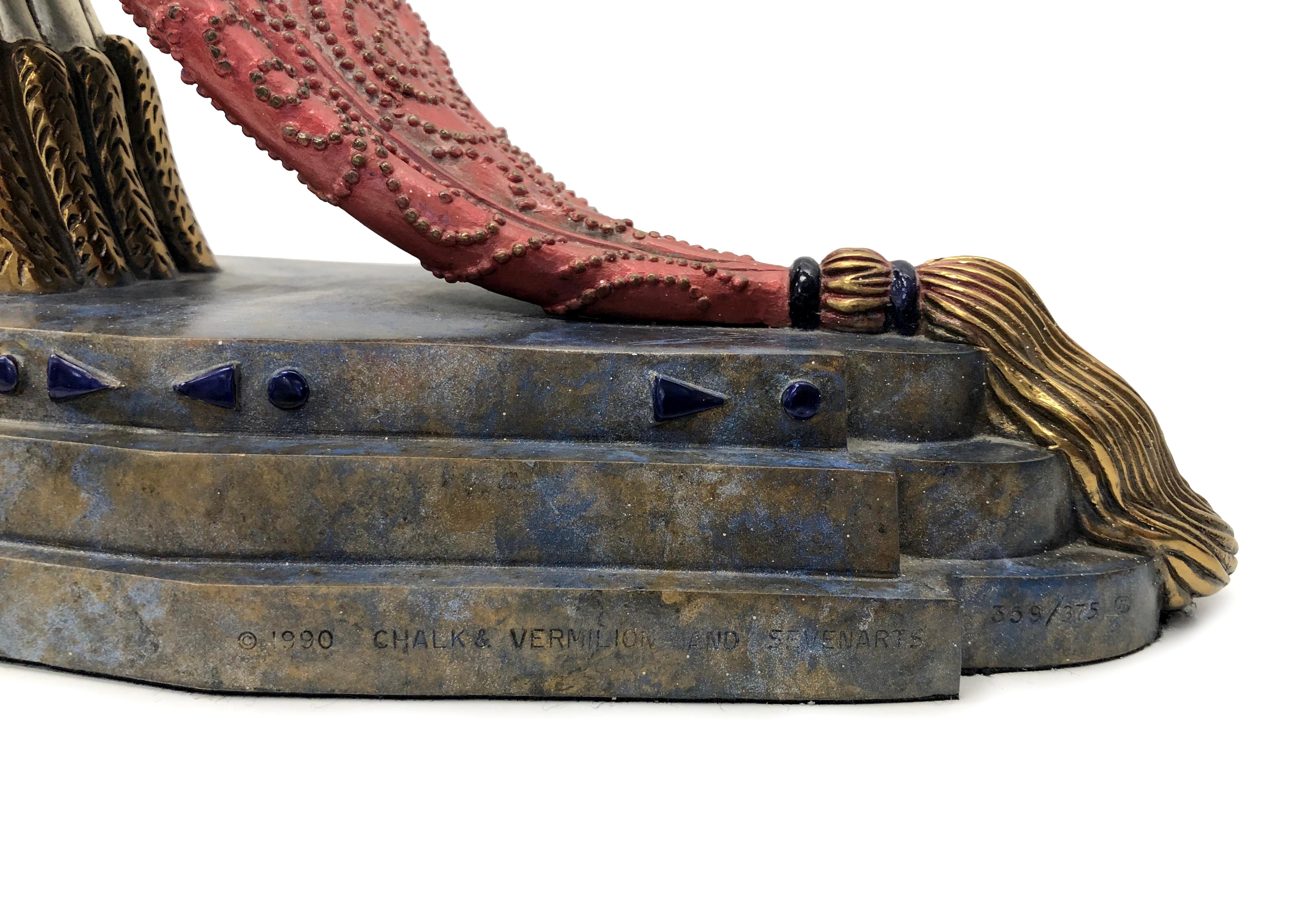 Brocart Ermine (sculpture en bronze) en vente 1