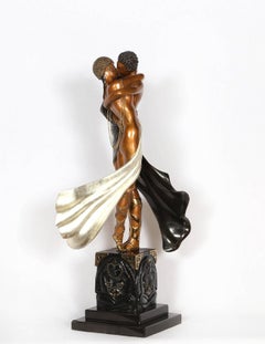 Erte "Lovers and Idol" Bronze Sculpture signed and numbered RETAIL- $25, 000