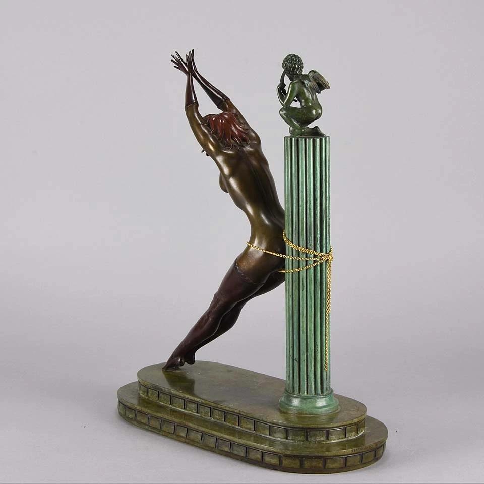 Erte Prisoner of Love (Bronze), Limited Edition Signed Numbered Retail-$20, 000 - Sculpture by Erté
