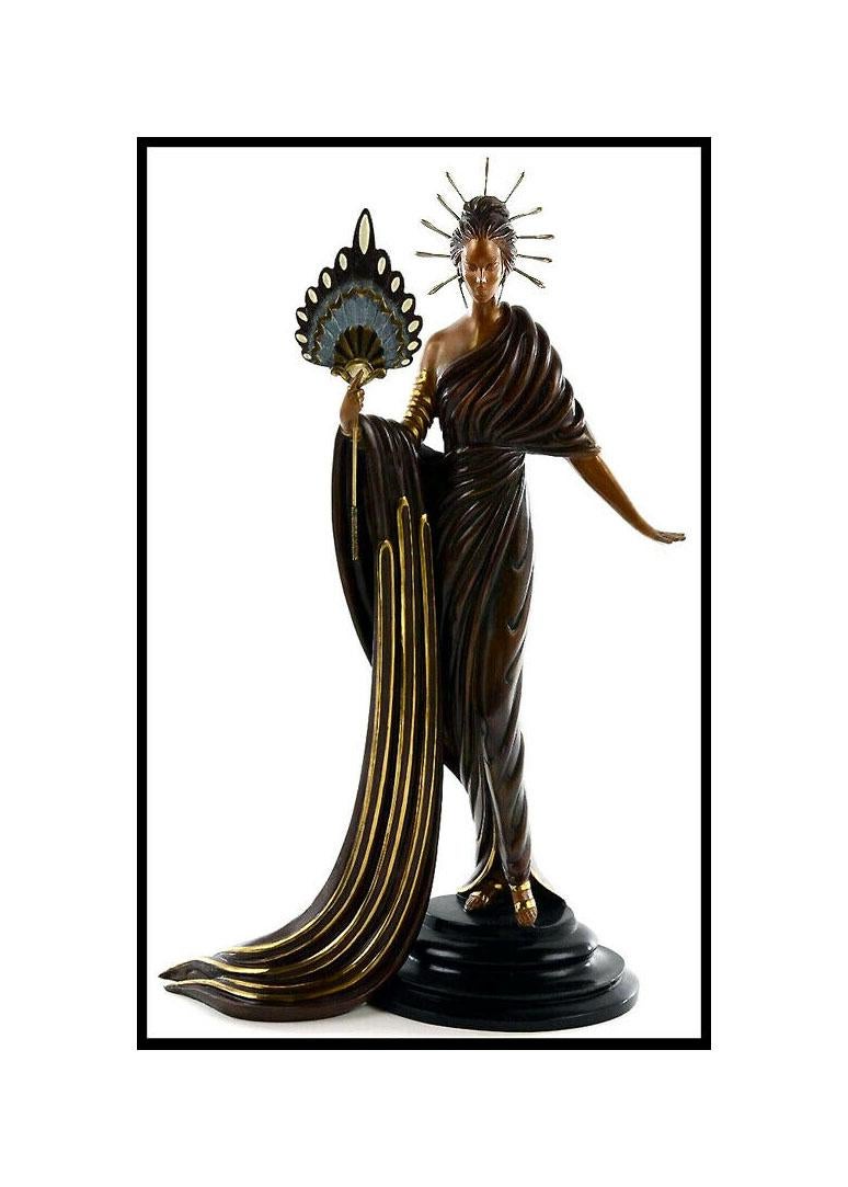 Erté Figurative Sculpture - ERTE Signed BRONZE Sculpture APHRODITE Original ART DECO Rare $16, 000 Retail