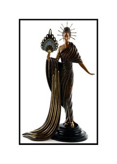 ERTE Signed BRONZE Sculpture APHRODITE Original ART DECO Rare $16, 000 Retail