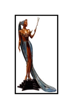 ERTE Signed BRONZE Sculpture ASTRA Original Romain de Tirtoff Art Costume Design