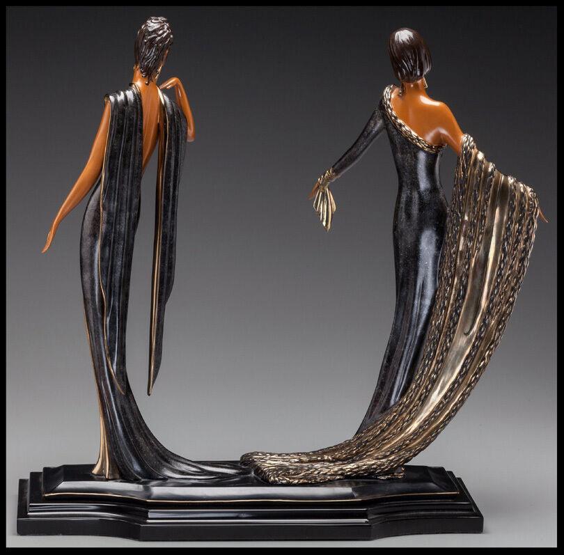 This is one of the Nicest Erte Bronze Sculptures we have ever been able to offer for sale.  It is also one of his most desirable, and, largest bronze works.  Authentic ERTE (Romain de Tirtoff) BRONZE SCULPTURE titled, 