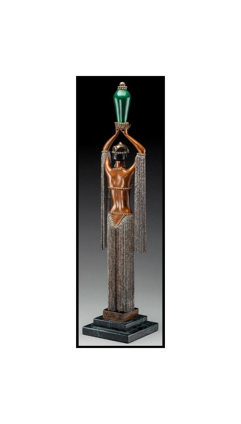 erte bronze vase