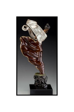 ERTE Signed BRONZE Sculpture SUMMER BREEZE Original Romain de Tirtoff Art