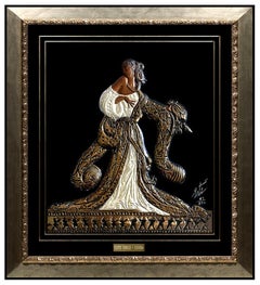 ERTE Signed BRONZE Wall RELIEF SCULPTURE Original Romain de Tirtoff Art Antique