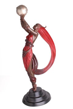 ERTE "THE GLOBE" 1985, RARE SIGNED AND NUMBERED BRONZE SCULPTURE