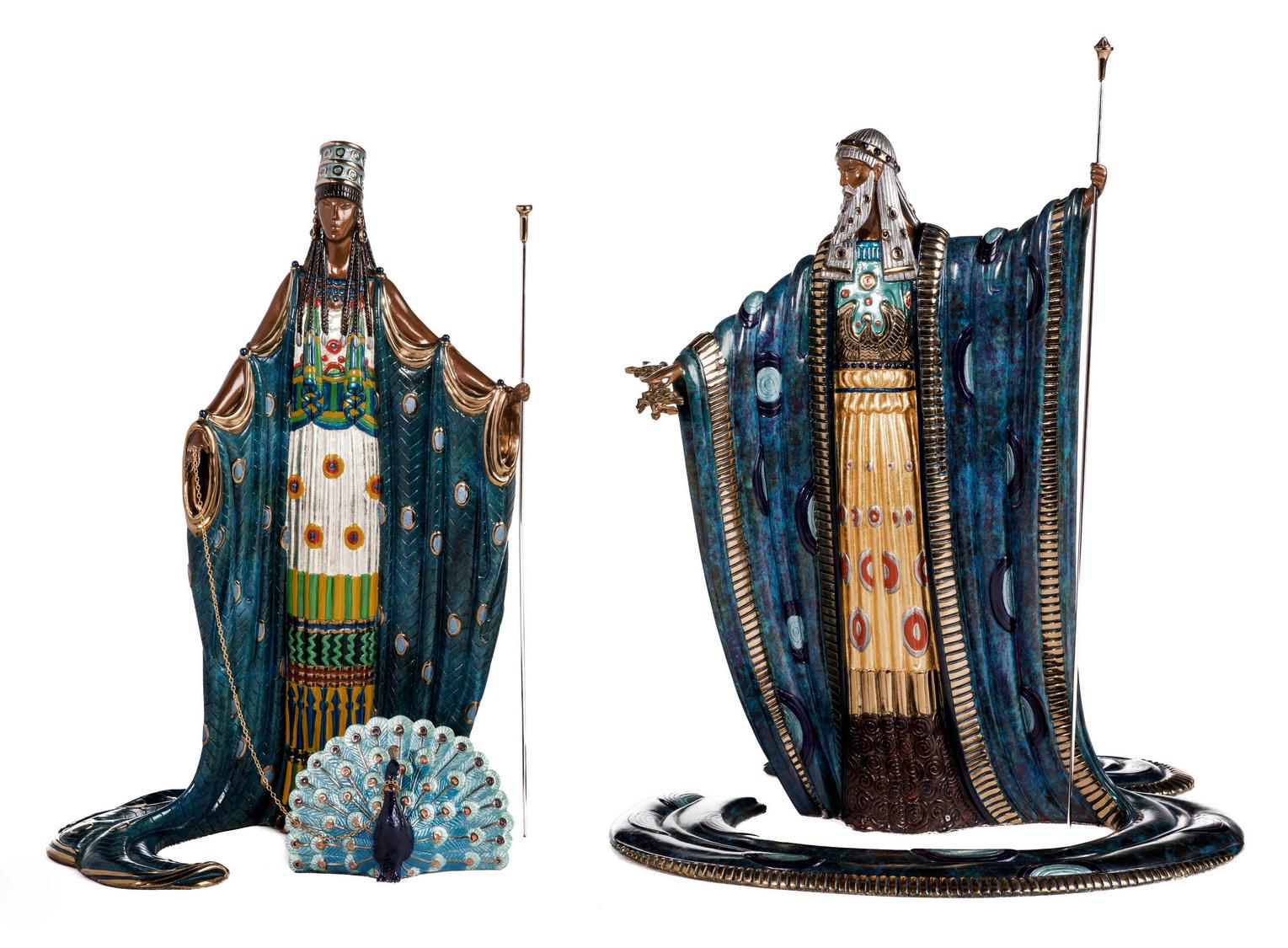 Erté Figurative Sculpture - HERA AND ZEUS