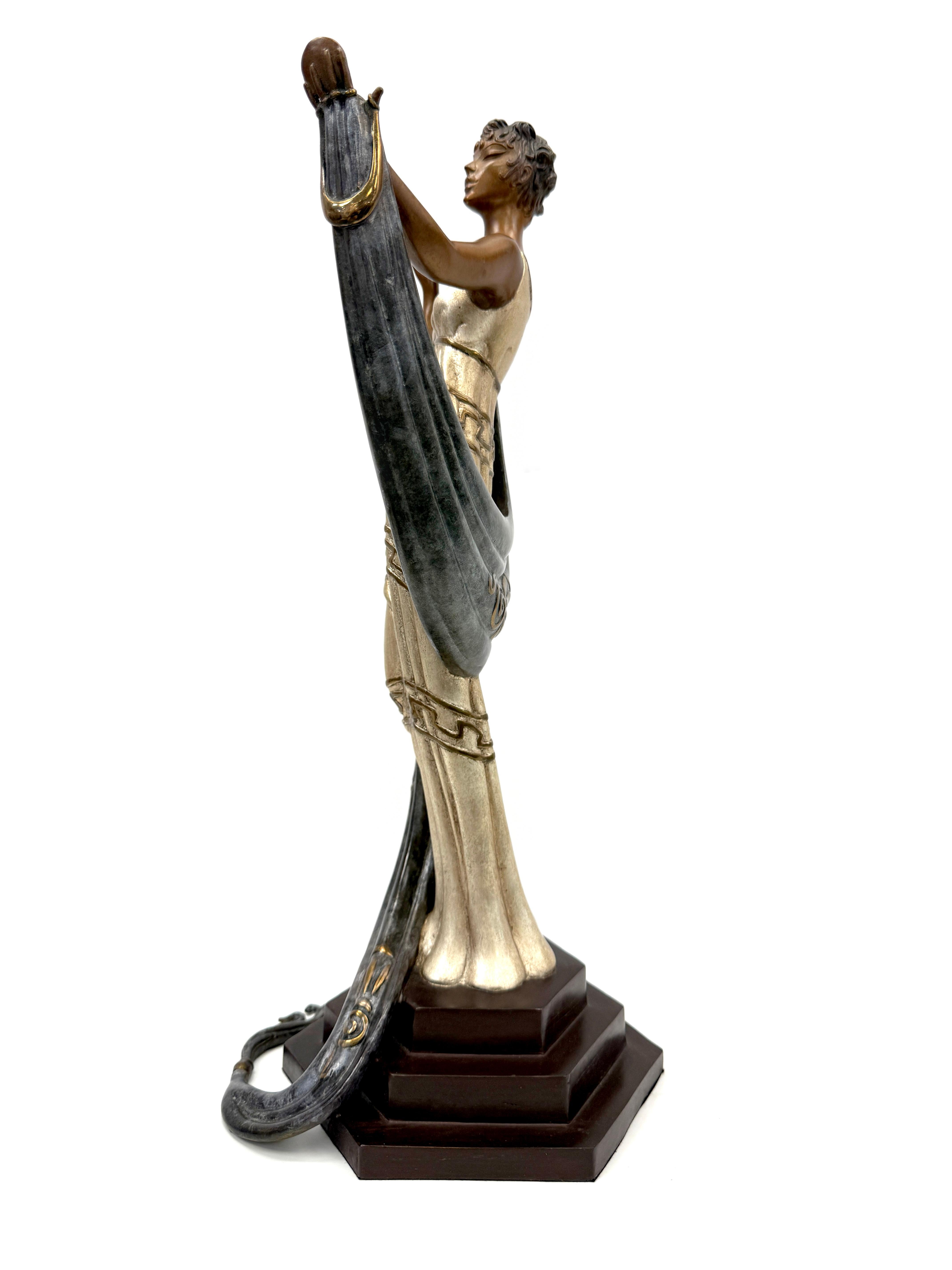 La Coquette (scultura in bronzo) - Sculpture di Erté