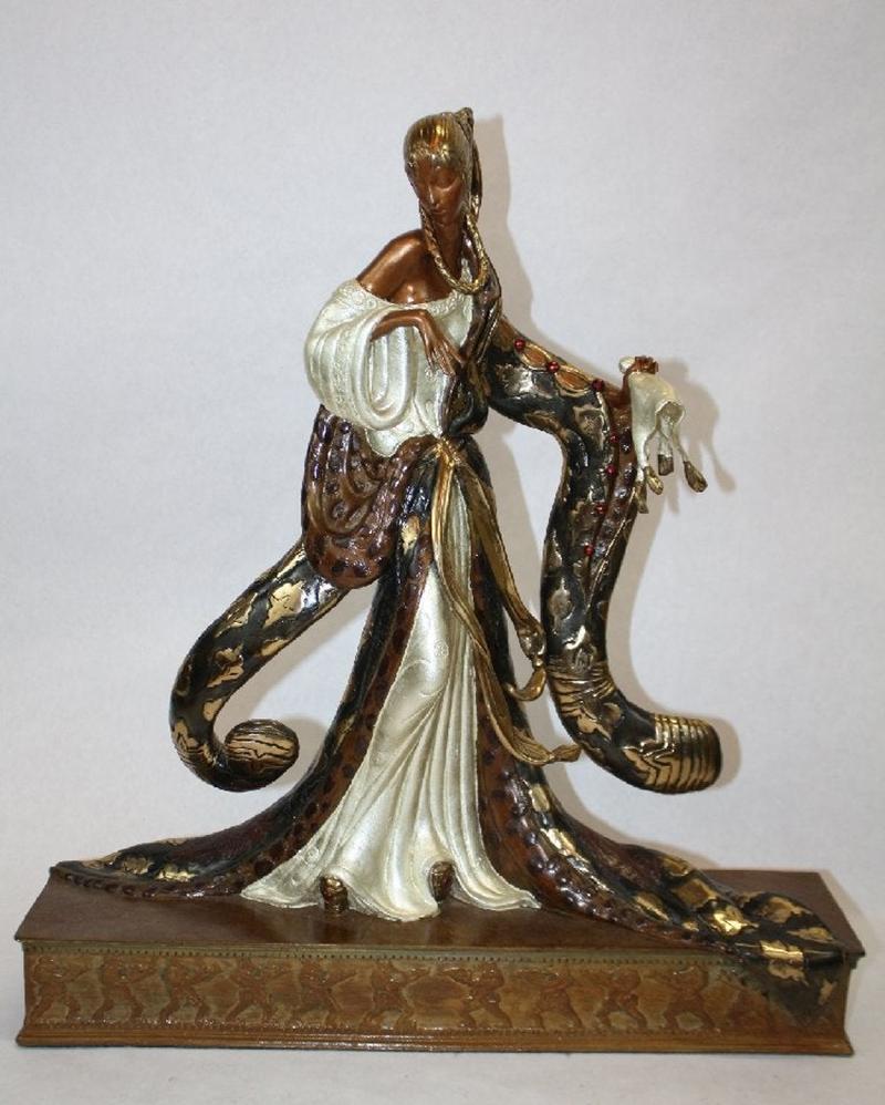 Erté Figurative Sculpture - "Rigoletto" (Bronze) by Erte, Signed and Numbered list price - $30, 000