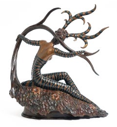 The Hunting, Bronze Sculpture, Art Deco, Signed, Edition of 375, 1985