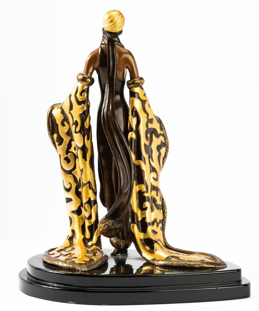 Il Mistico (scultura in bronzo dipinta a freddo) - Sculpture di Erté