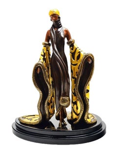El Místico (escultura de bronce pintada en frío)
