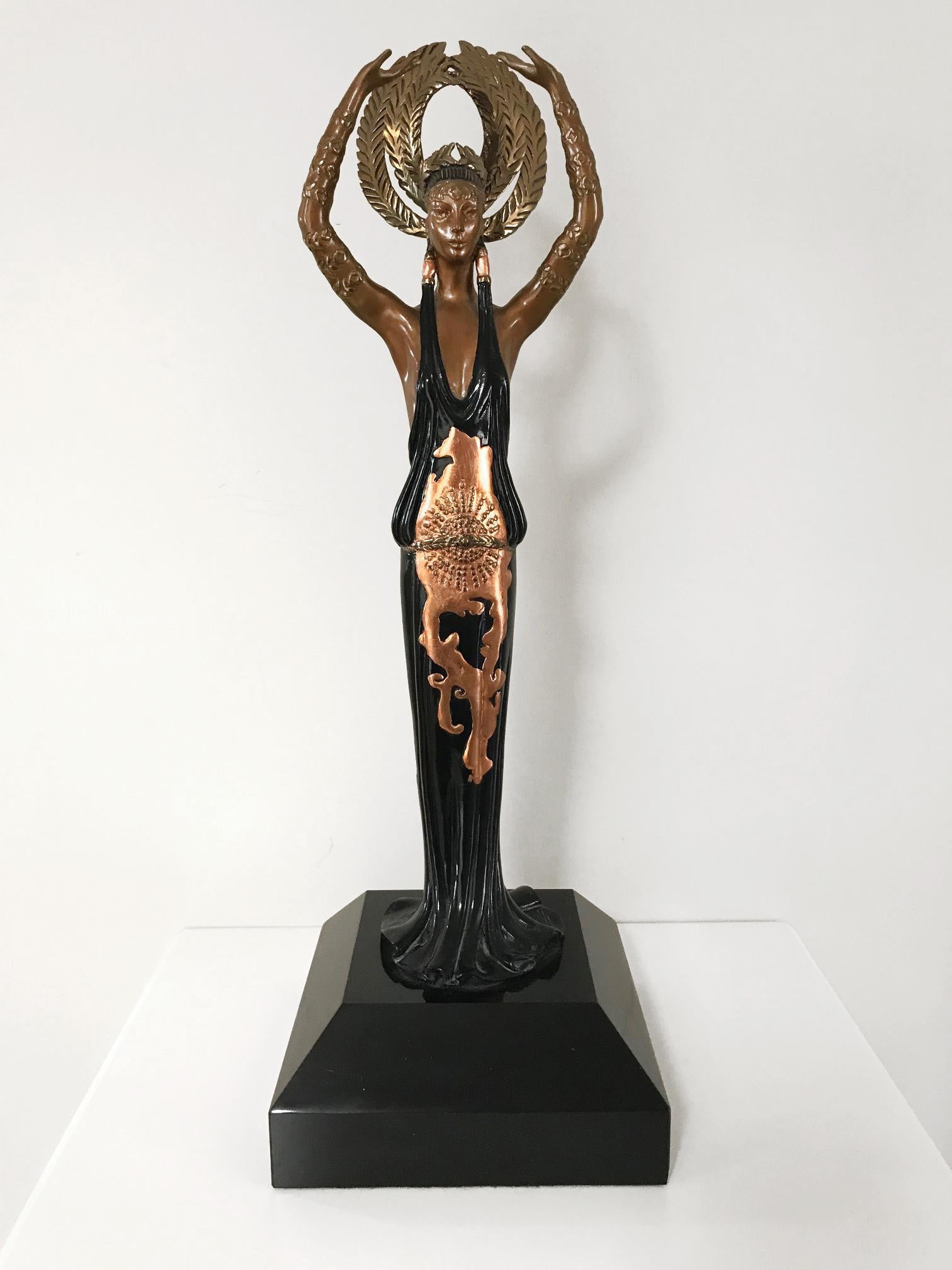 Triumph, Signed and Numbered Art Deco Bronze Sculpture by Erté