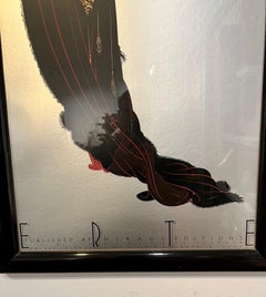 Affiche de l'exposition de la série Erte par Mirage Editions pour Santa Monica, Californie