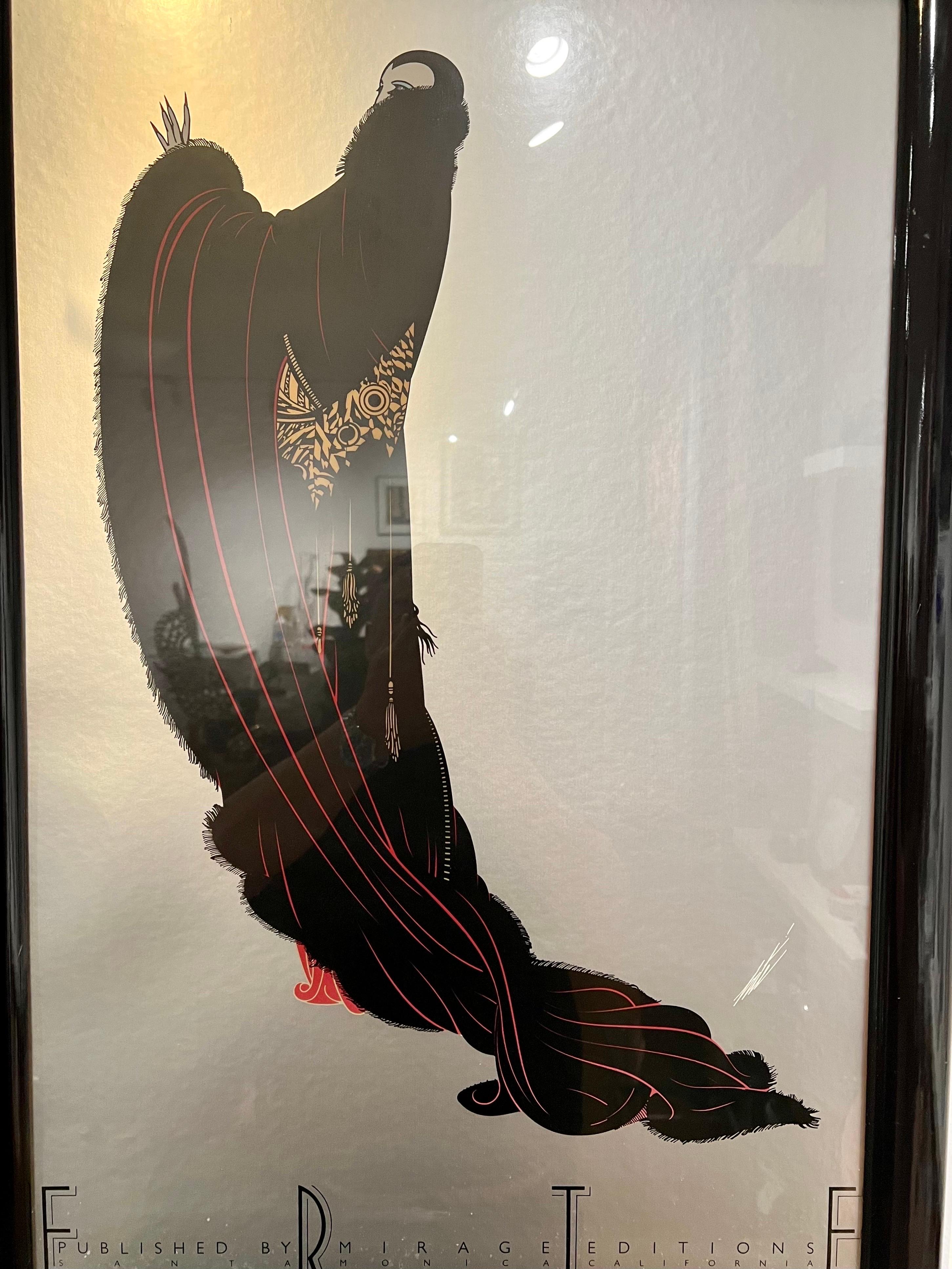 American Erte Series Exhibition Poster by Mirage Editions for Santa Monica California