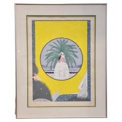 Vintage Erte Serigraph "Riviera"