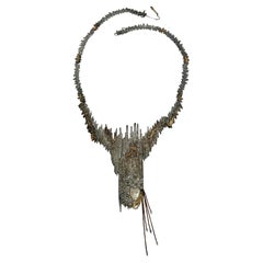 Erte Sterling Silver & 14K Gold, Mother Of Pearl Limited Edition Necklace, L18''