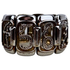 Erté Pulsera Números Figurales Plata de Ley