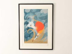 Erte Swept Away Sérigraphie 1980's