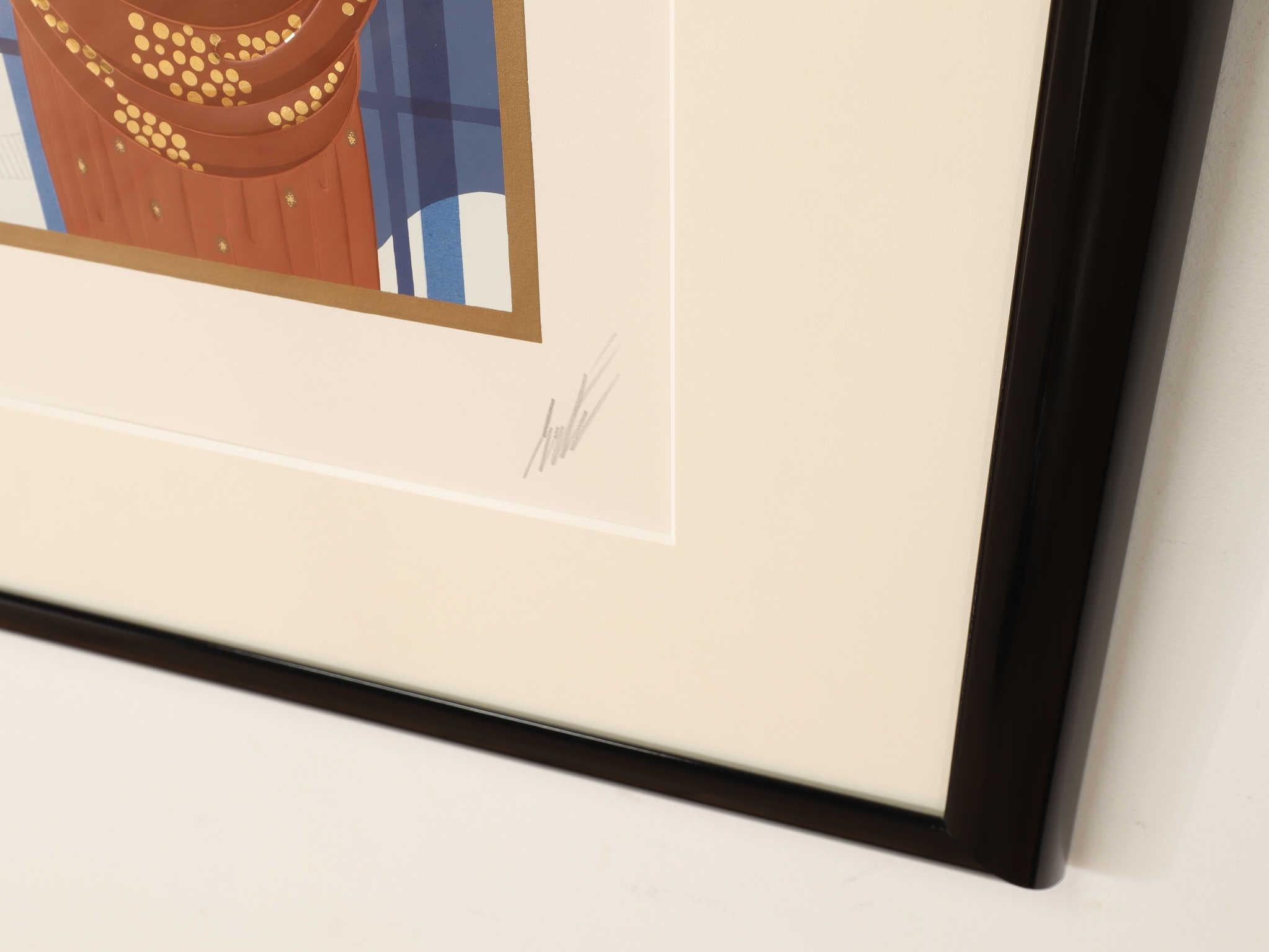 Américain Erte Winters Arrival Sérigraphie 1990's en vente