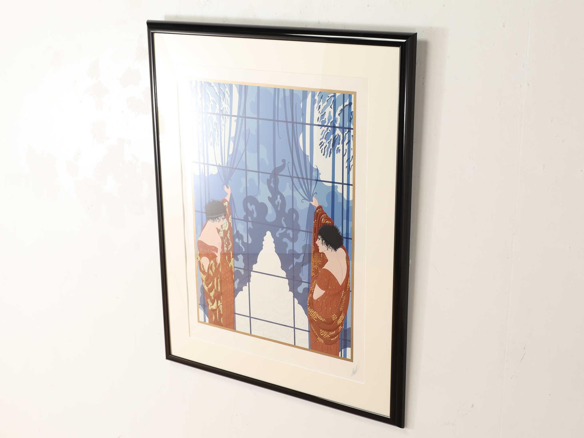 Erte Winters Arrival Sérigraphie 1990's en vente 2