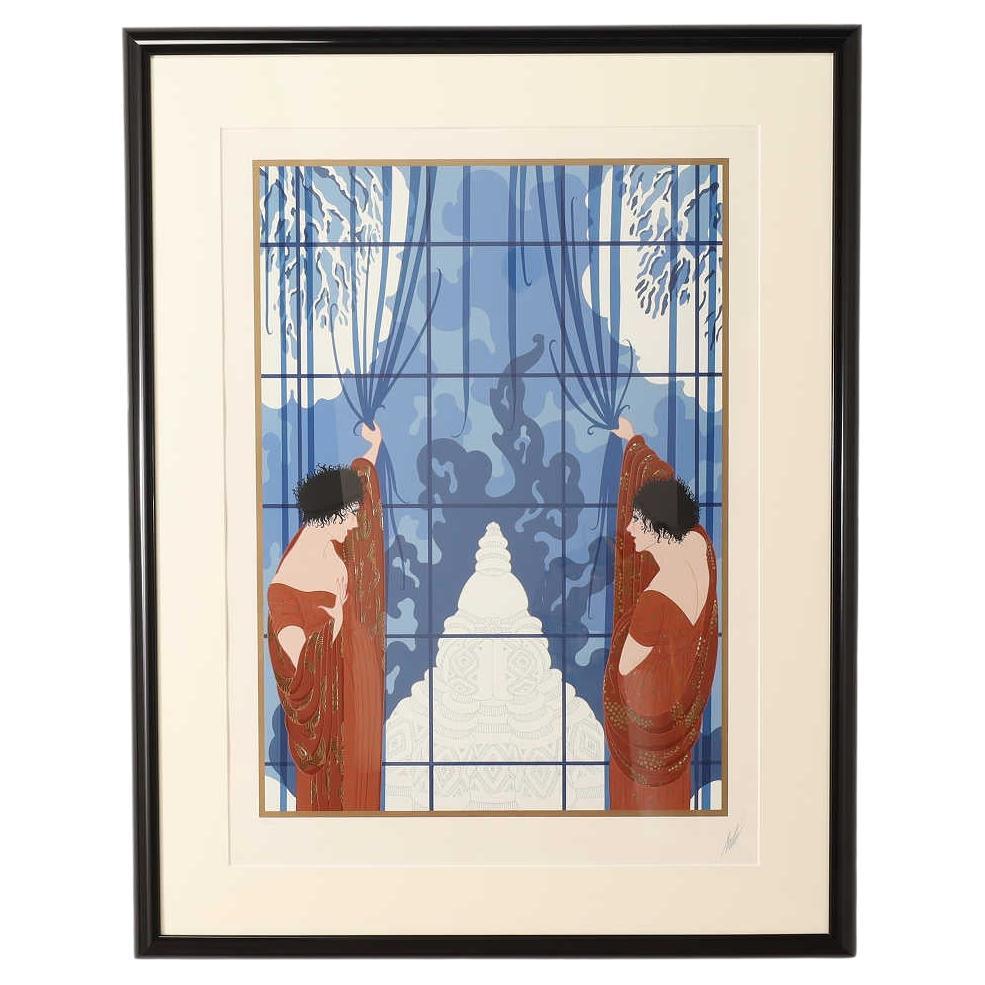 Erte Winters Arrival Sérigraphie 1990's
