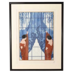 Erte Winters Arrival Sérigraphie 1990's