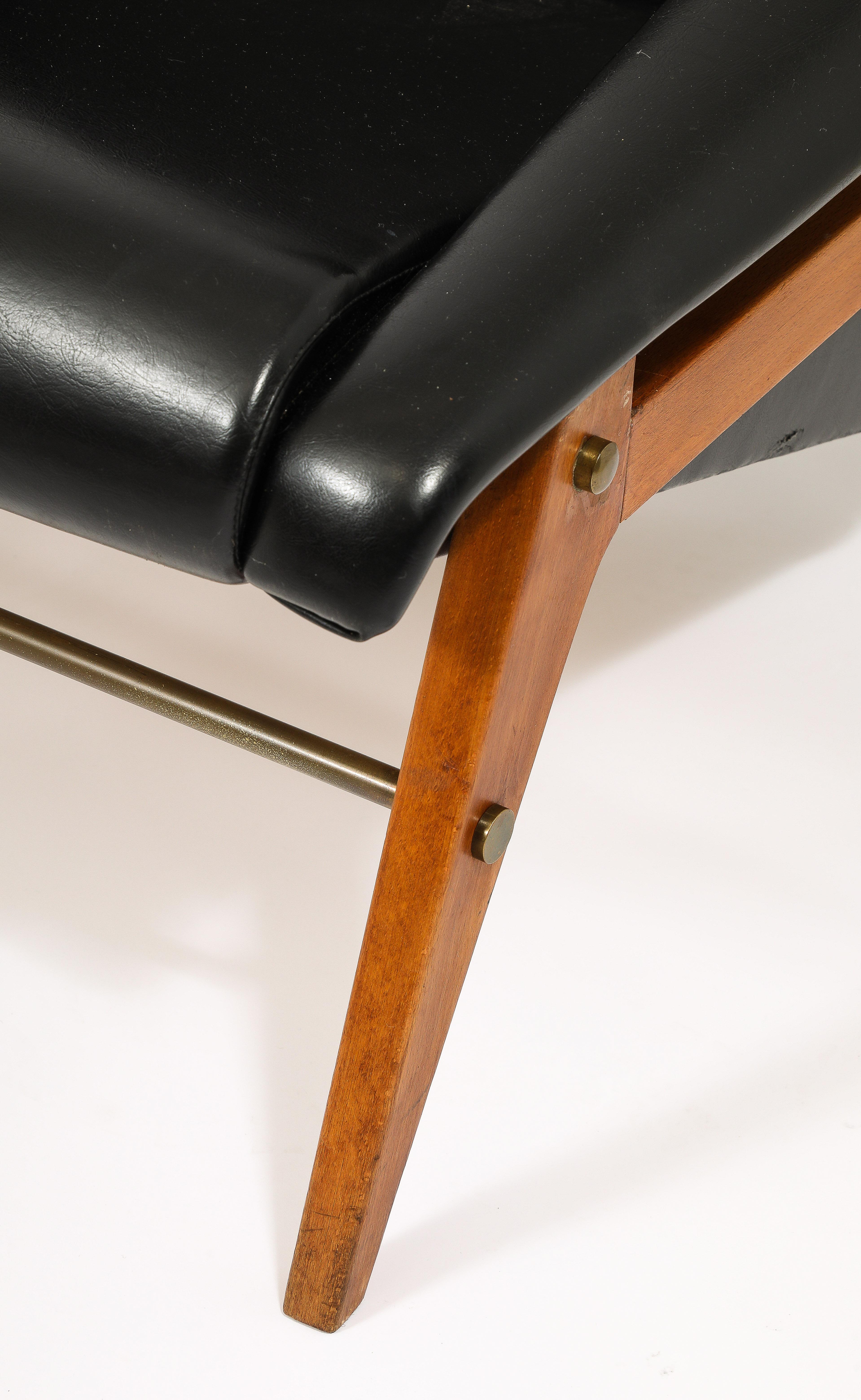Erton Compass Armchairs in Original Upholstery, France 1960's For Sale 5