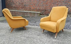 ERTON , Paar Vintage-Sessel, um 1950. Vollständig original.