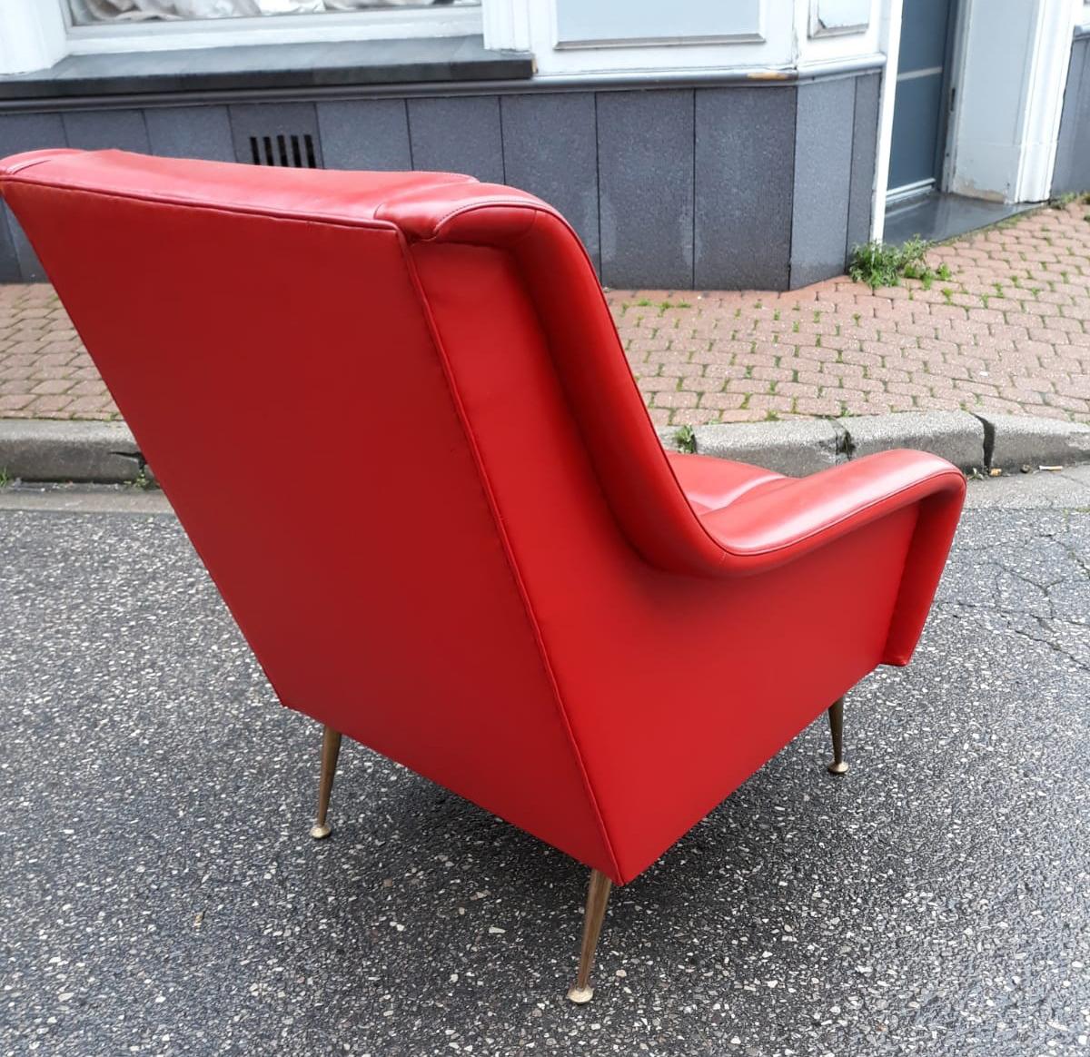 Mid-Century Modern Erton, Pair of Vintage Armchairs, circa 1950, Fully Original For Sale